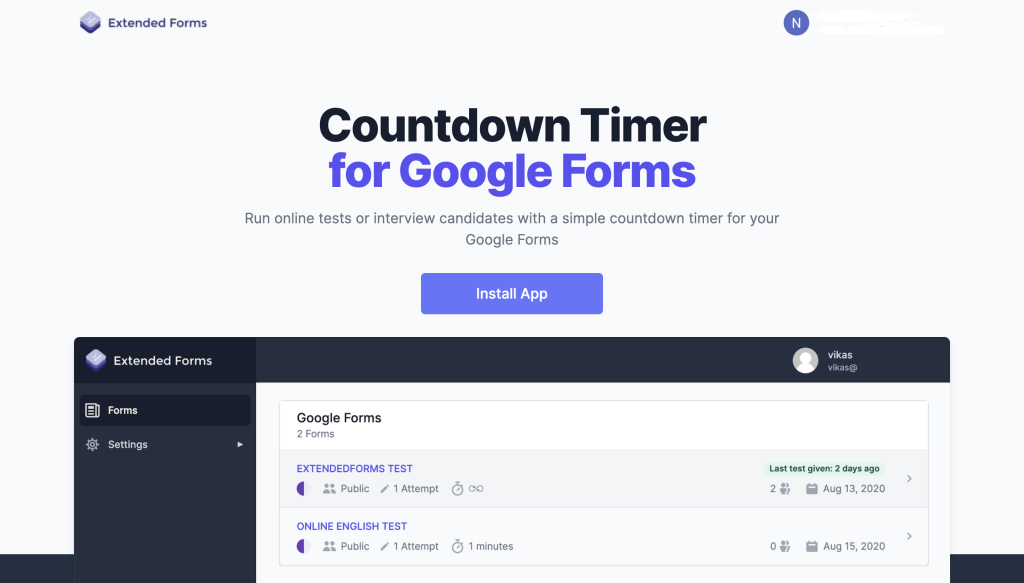 google-timer-apps-extendedforms
