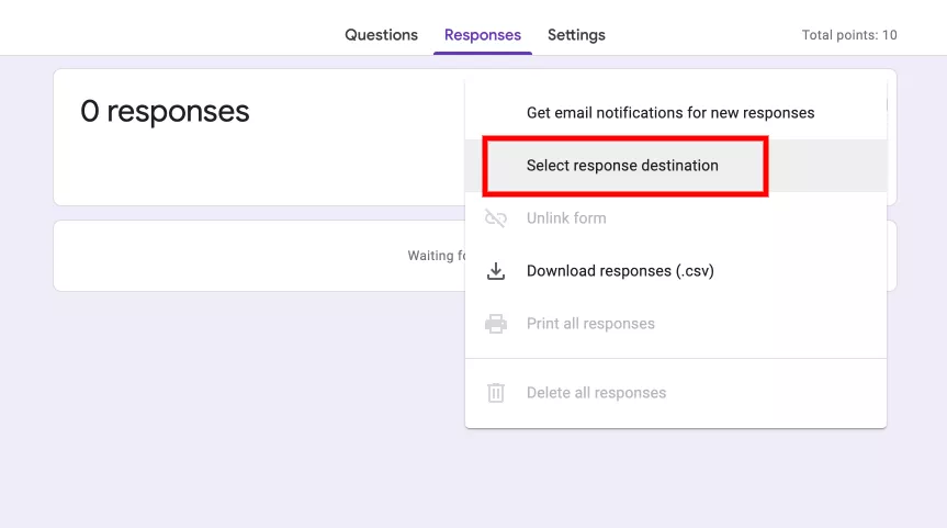 google-forms-tips-and-tricks-response-destination