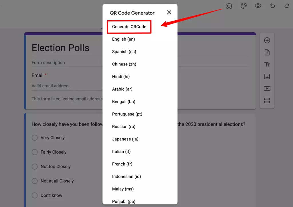 How To Make QR Code For Google Forms Barcode Scanner Extended Forms