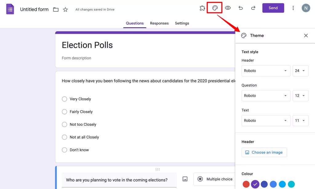 customize-google forms-themes