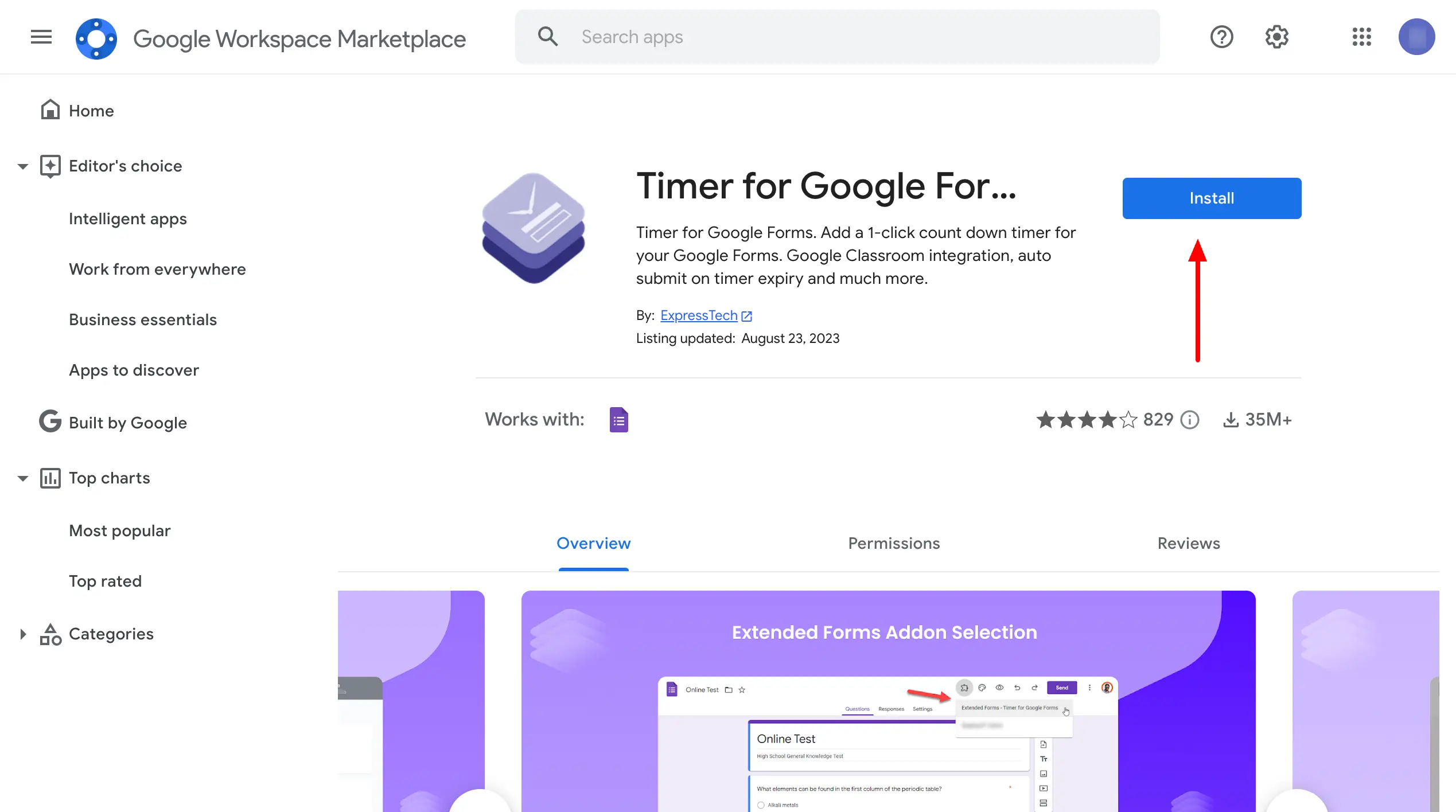 Extended Forms-Google Workspace Marketplace