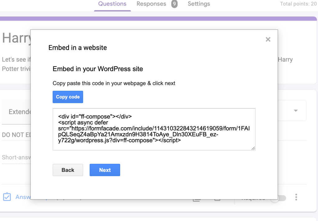 HOW TO] Add Google Forms to a website