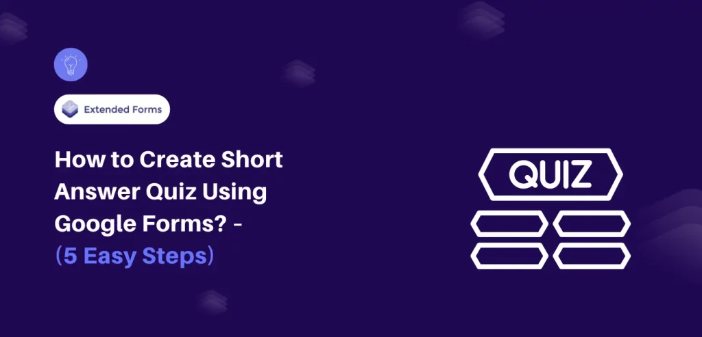 Short Answer Quiz Using Google Forms Banner