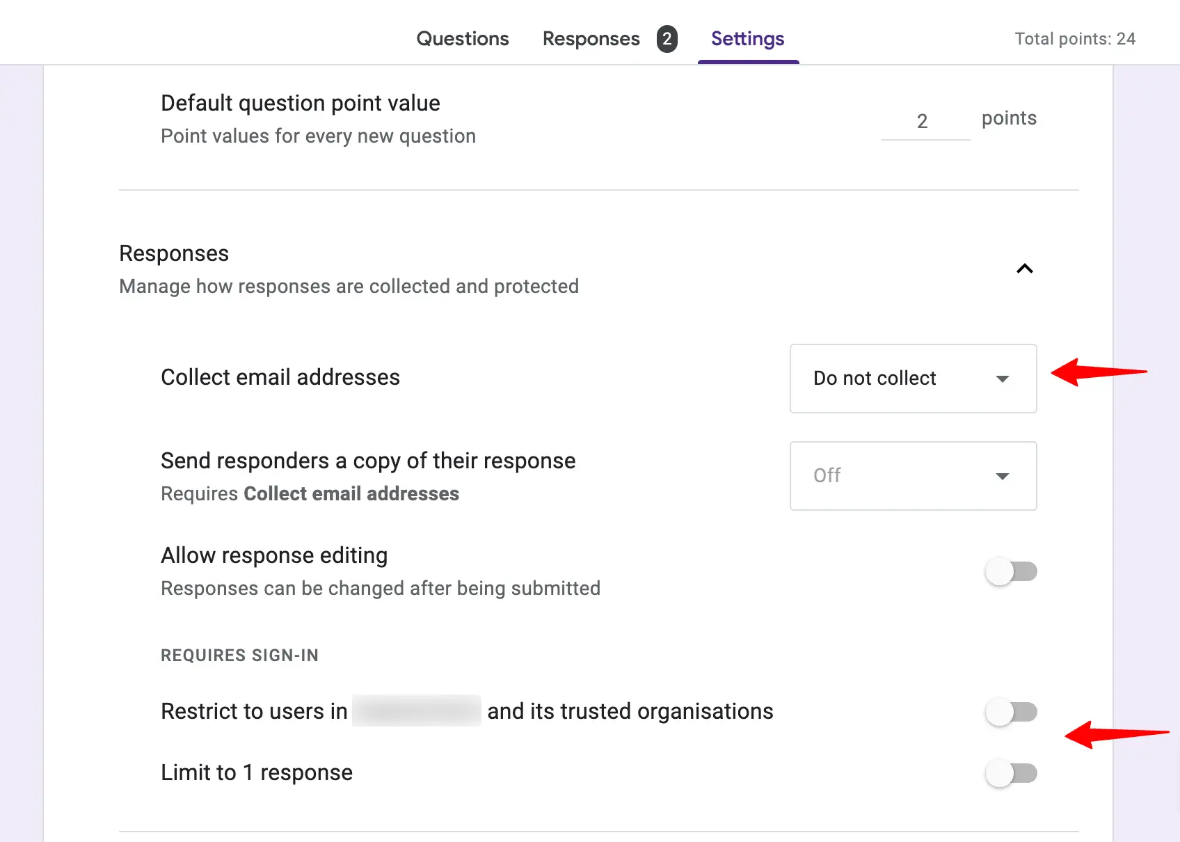 poll-in-google-forms-settings