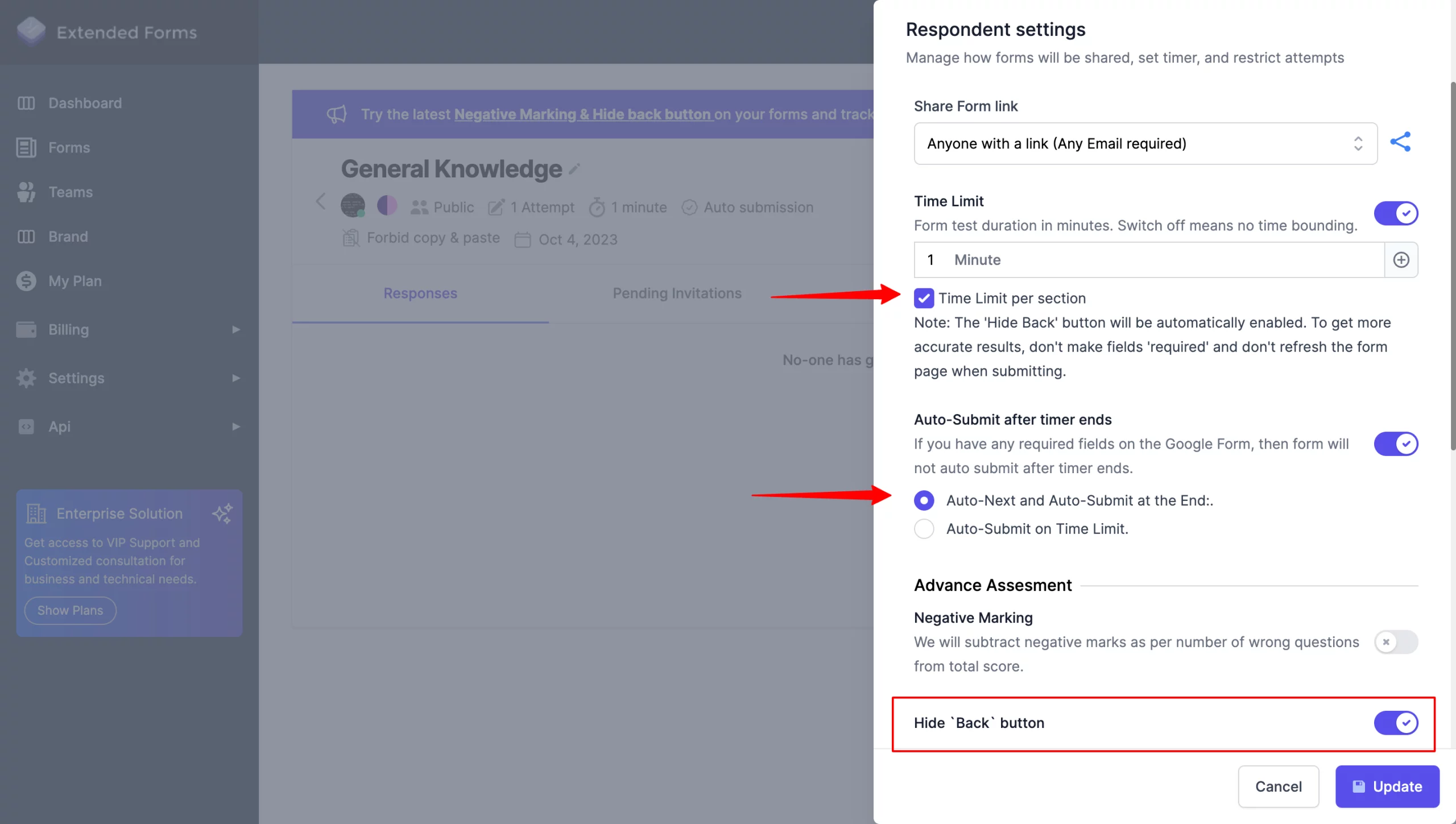 time-limit-per-section-settings