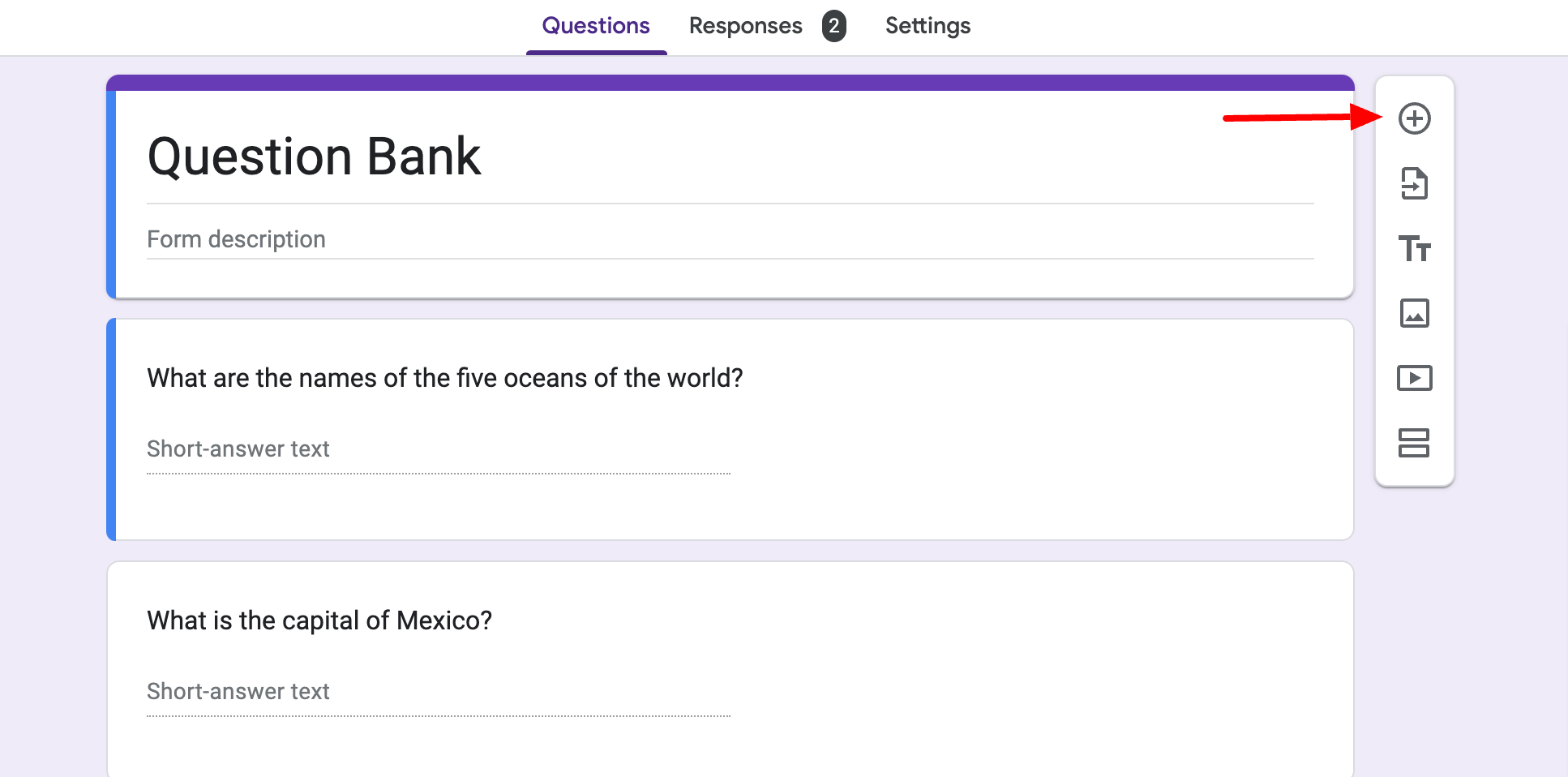 Question-Bank-in-Google-Forms