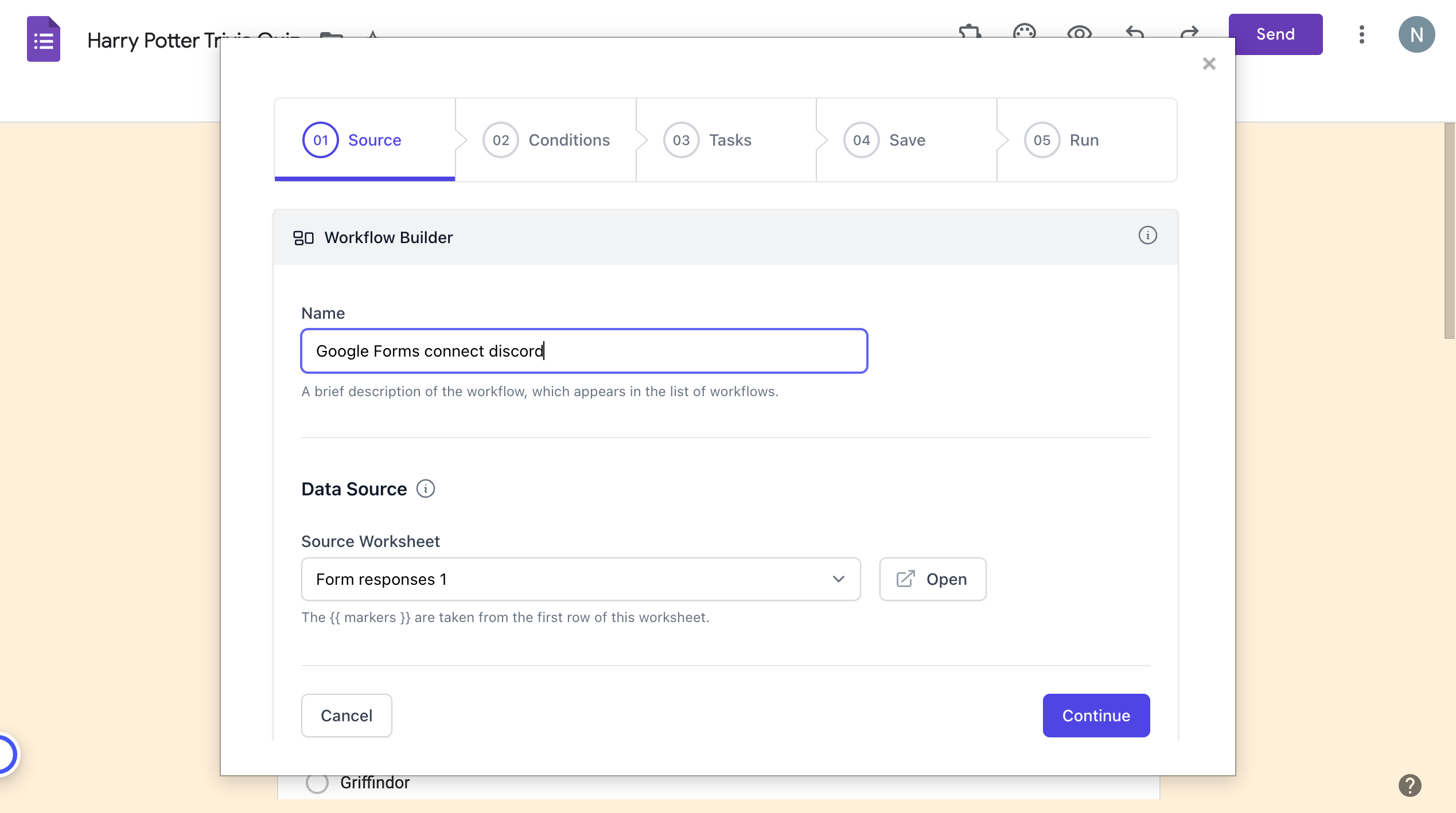 google-forms-to-discord-document-studio