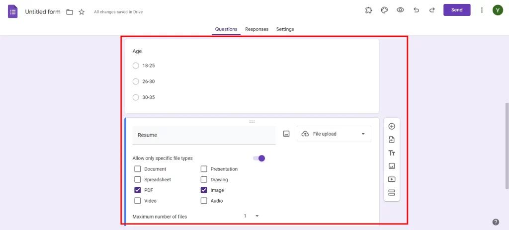 Online-application-form-in-Google-Forms-Add-questions.