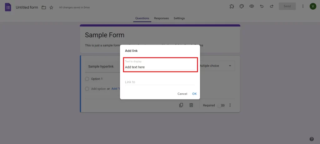 Hyperlink-to-Google-Forms-Add-text