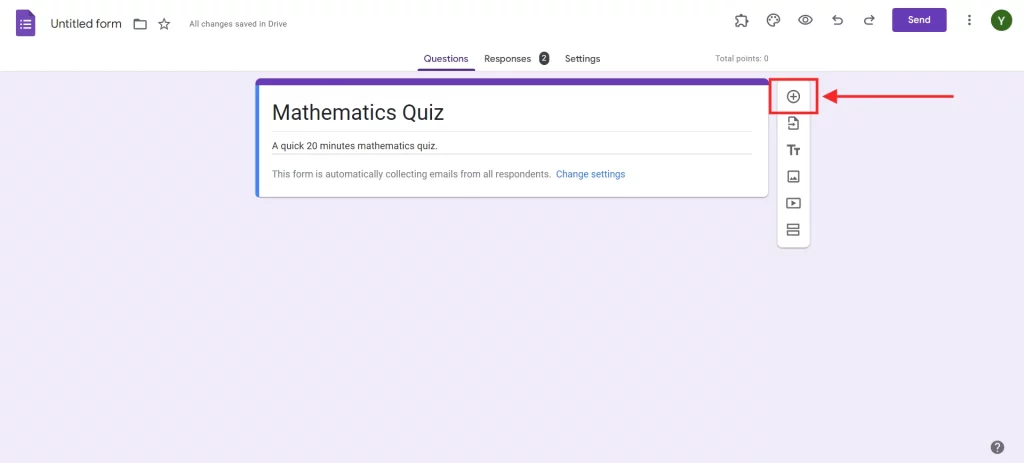 Italicize in Google Forms - Add questions