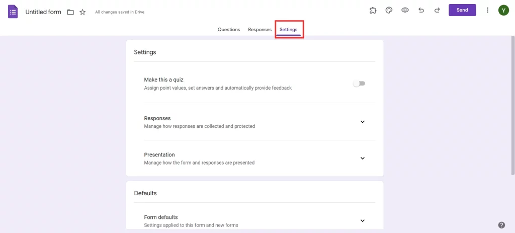 Customized Business Forms - Configure Settings