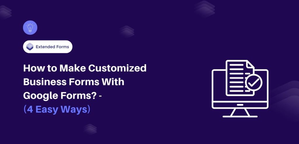 Customized Business Forms With Google Forms Banner