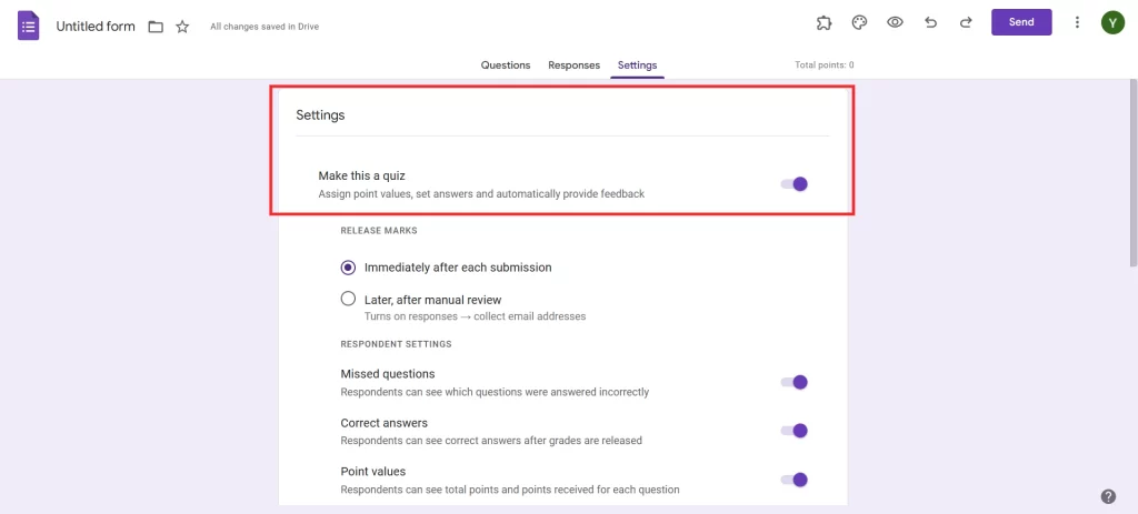 Online Timer in Google Forms- Make it a quiz