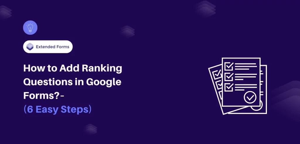 Ranking Questions in Google Forms Banner