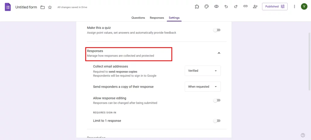 Personalized Invoices With Google Forms - Responses