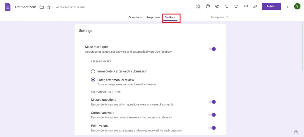 School Culture Survey - Customise setting